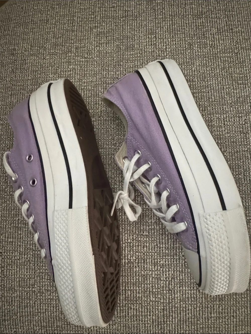 Converse platform Lavender Low Top All Star Sneakers